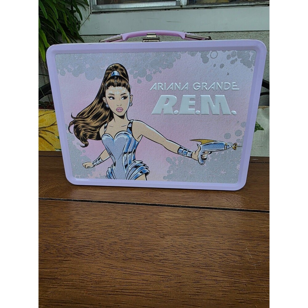 Ariana Grande R.E.M. Collectible Tin Lunchbox Promotional Perfume Case